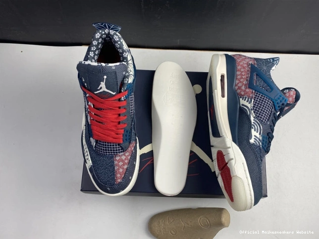 Official Maikesneakers SE Sashiko Retro Jordan 4 CW0898-400 Air 0722